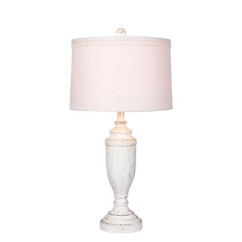 Fangio Lighting In Cottage Antique White Distressed Formal Urn