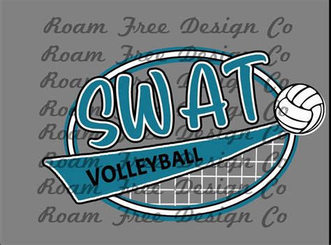 Swat Volleyball Turquiose Volleyball Turquoise And Black Volleyball