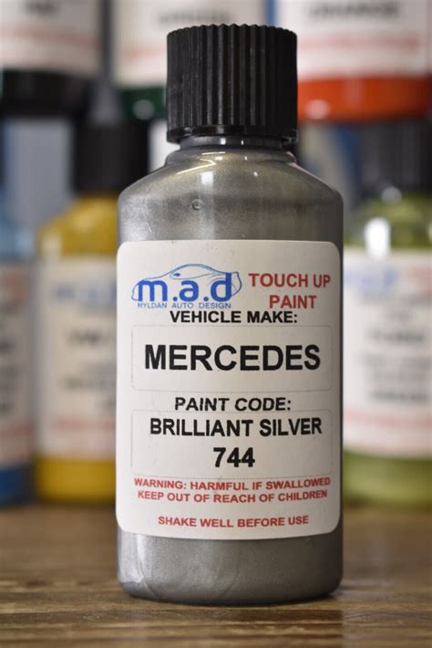 Mercedes Benz Brilliant Silver 744 9744 Touch Up Kit 30ML Bottle