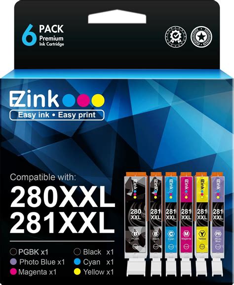 Amazon Genuine Canon CLI 281 5 Color Ink Tank Combo Pack With 5 X