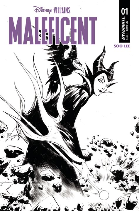 Disney Villains Maleficent 1 Cover I 15 Copy Incentive Lee Black And White Comichub