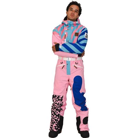 OOSC Penfold In Pink Unisex One Piece Ski Suit | Absolute-Snow