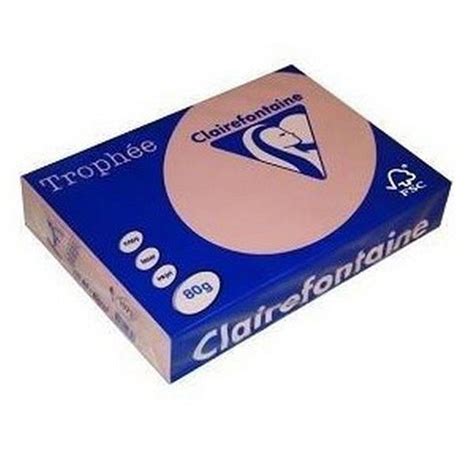 Ramette de 500F rose A4 80G Trophée CLAIREFONTAINE Ramette Papier