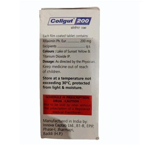 200 Mg Rifaximin Tablets at best price in Muzaffarpur by New Mahima ...