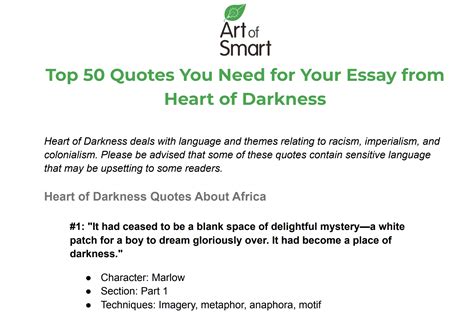 50 Important Quotes You Should Pay Attention To In Heart Of Darkness