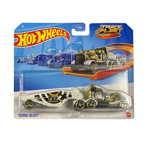 Машинка Трейлер Hot Wheels серия Track Fleet TURBO BEAST купить на OZON по низкой цене