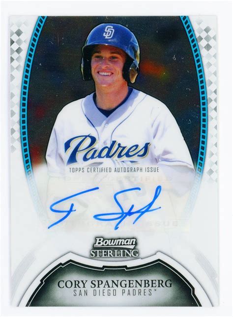 Bowman Sterling Cory Spangenberg Bsp Cs Prospect Autographs