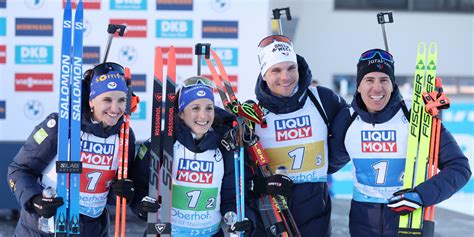 Mondiaux De Biathlon La France En Bronze Dans Le Relais Mixte La