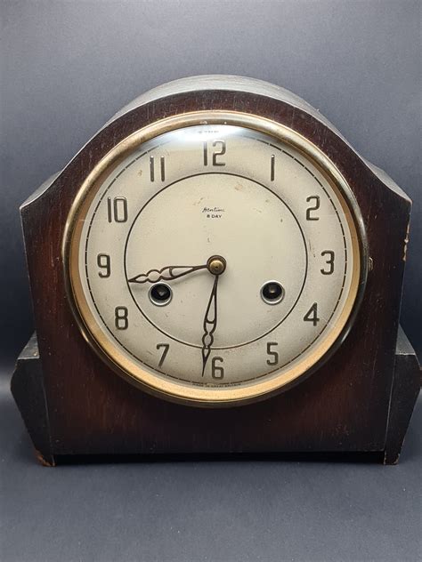 Bentima Mantle Clock Art Deco 8 Day Striking Mantel Clock Etsy UK