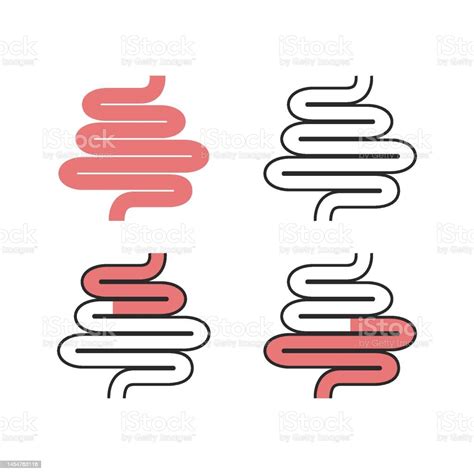 Icône Illustration De Lintestin Vecteurs Libres De Droits Et Plus D