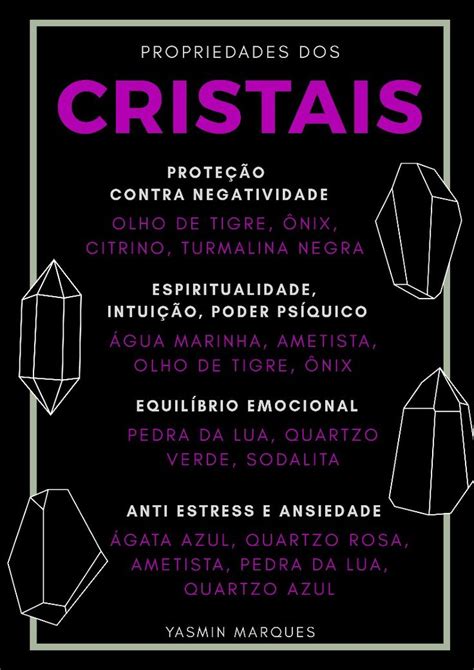 Propriedades dos Cristais Cristais terapêuticos Cristais Bruxas de