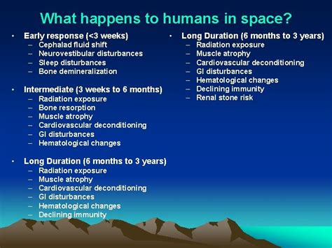 human space travel medical challenges present  future