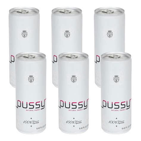 Amazon Pussy S Natural Energy Drink Carbonated Energy Drinks Pack Of 6 250ml All