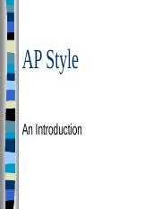 apstyleppt ap style  introduction   ap style  press   style  writing