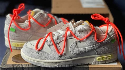 Off White X Nike Dunk Low Lot Quick Unboxing Youtube