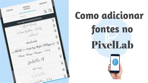 Como Baixar Fontes E Adicionar No App Pixellab Youtube