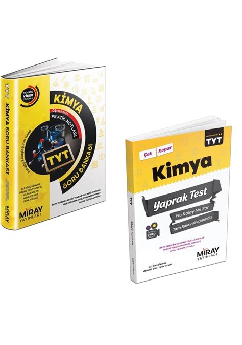 Miray Tyt Kimya Soru Bankası Yaprak Test 2 Kitap 2023 Fiyatları ve