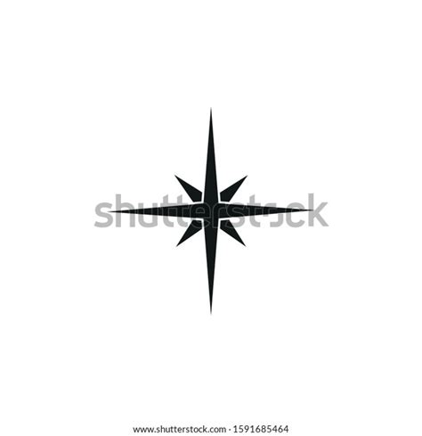 Vector Compass Symbol Icon Formed Simple Stock Vector Royalty Free 1591685464 Shutterstock