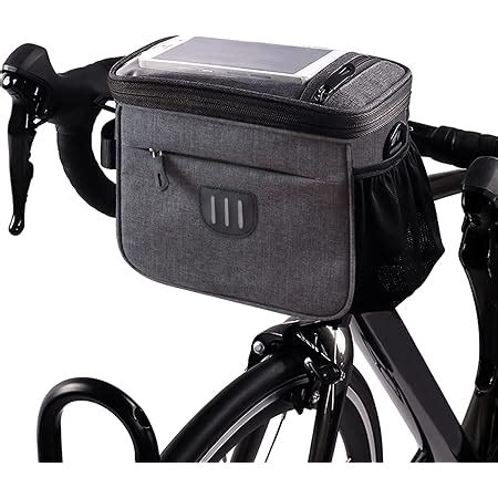 QIMEI SHOP Sacoche de Guidon Vélo 4L Sac Avant de Vélo Sac de Panier de