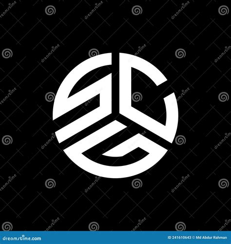 Scg Letter Logo Design On Black Background Scg Creative Initials