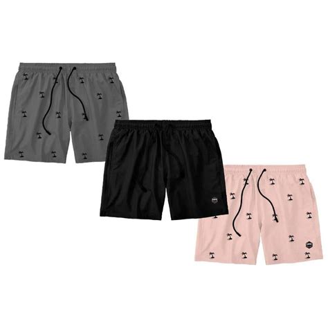 Short Masculino Try Basics Bermuda Shorts Masculino Mauricinho Liso