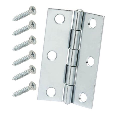 Everbilt In Zinc Plated Non Removable Pin Narrow Utility Hinges