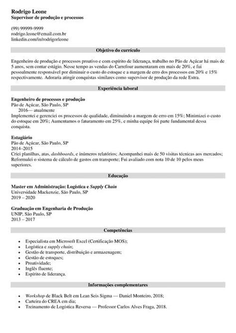 Veja Como Colocar Experi Ncia Profissional No Curr Culo Cv