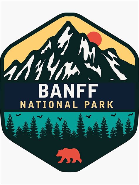 Banff National Park Sticker For Sale By Cool Craze Redbubble