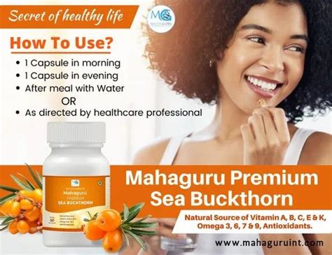 Mahaguru Premium Sea Buckthorn Packaging Size 60caps At Rs 1250 Box