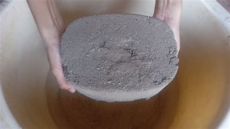 Asmr Gritty Sand Cement Crumbling In Water Dry Crumbling On Paste