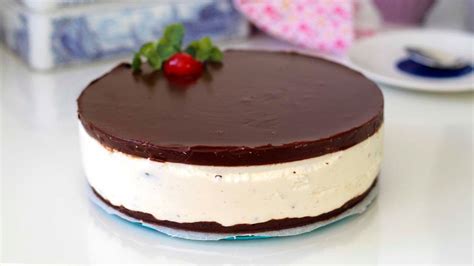 Tarta De Stracciatella Tipo Mousse Sin Horno Youtube