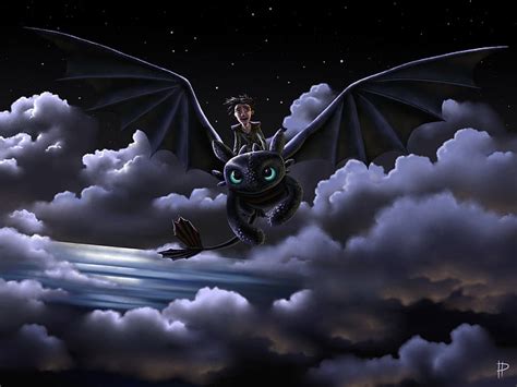 HD wallpaper: Hiccup And Toothless Flying | Wallpaper Flare