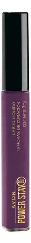 Labial Power Stay De Avon Tono Non Stop Nude Dura 16 Hs Power On Plum MercadoLibre