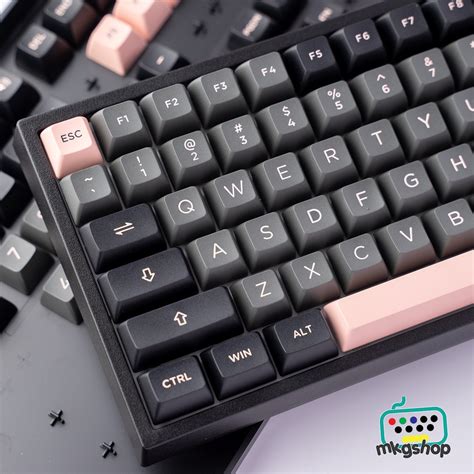 Mã ELSALE500 giảm 7 đơn 300K Keycap AKKO Black Pink nhựa PBT