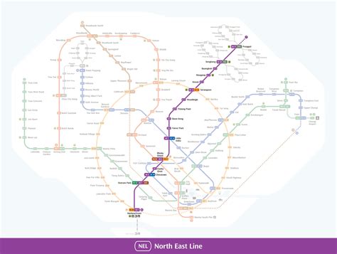 north east  mrt map  singapore