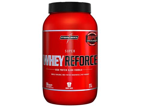 Whey Super Reforce Chocolate 907g Integralmédica Proteína Concentrada