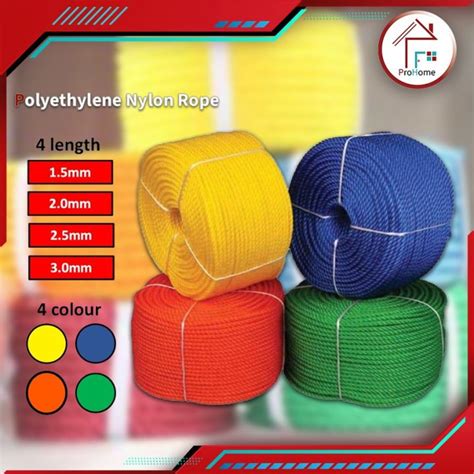 Prohome Polyethylene Nylon Rope Pe Monofilament Rope Tali Pp Pe