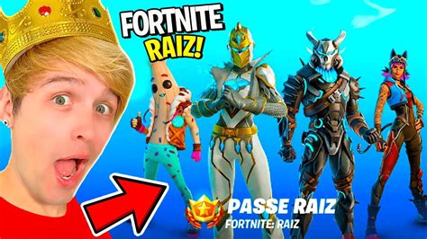 Finalmente Fortnite Raiz Comprei O Passe De Batalha Da Melhor