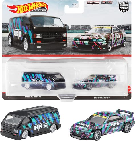 ホットウィール Hot Wheels プレミアム 2パック 日産スカイライン GT R BNCR33 MBK バン 3才 HKF53