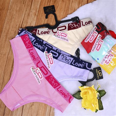 Kit Calcinhas Cotton Anti Al Rgica Forro Algod O Atacado Lingerie Roupas Feminina Pre