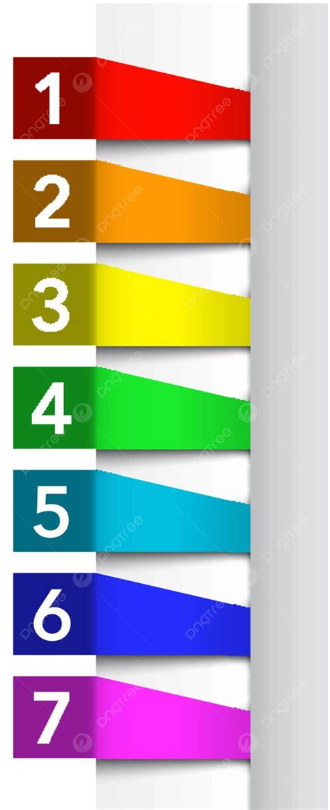 Abstract Numbered Color Banners Template Yellow Label Design Vector