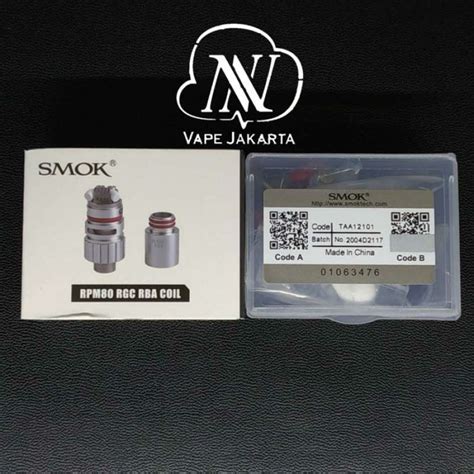 Jual Smok RPM 80 RGC RBA Coil Authentic Di Seller NNVape Cengkareng