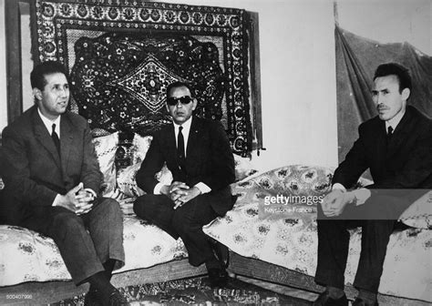 Meeting Between Algerian President Ahmed Ben Bella And King Hassan Ii