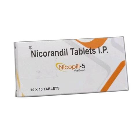 Nicopil5 Nicorandil Tablets For Clinical Grade Standard Medicine