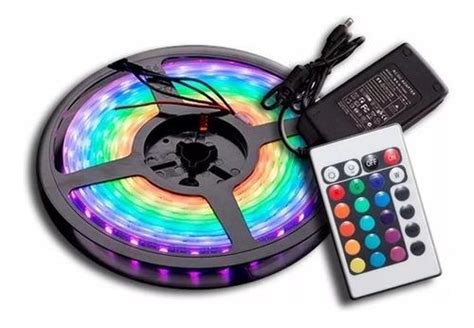 Tira Led Rgb 5050 5mt Exterior Control Remoto La Mas Potente En