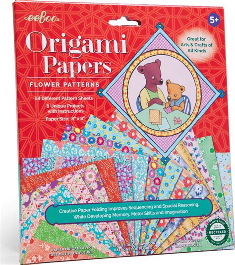 Origami Papers - Flower Patterns - Toys To Love