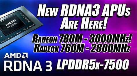 New Rdna3 Apus Are Here And Fast Radeon 780m Igpu 3000mhz Gtx 1060