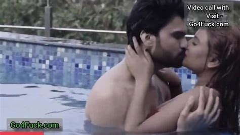 Sexy Couple Swimming Pool Romantic Sex