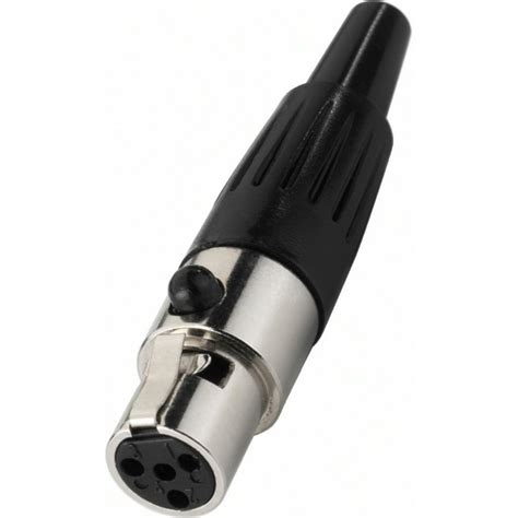 Monacor Xlr J Connecteur Mini Xlr Femelle P Les Plaqu Or Avec