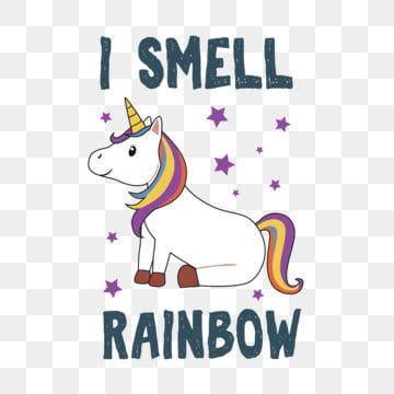 Cute Unicorn Rainbow Vector Hd Images Cute Unicorn Sitting I Smell